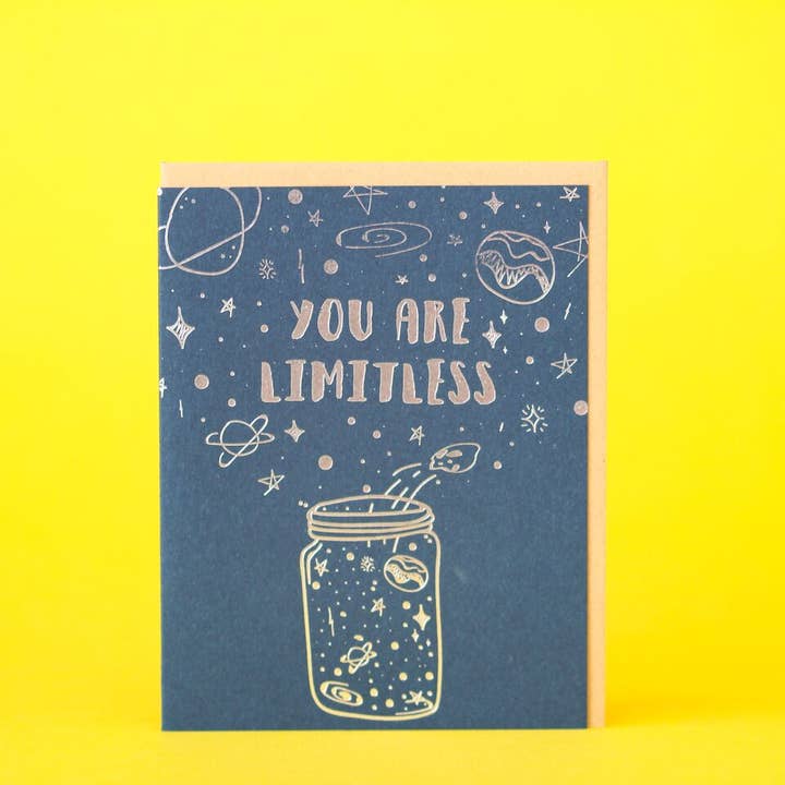 You Are Limitless Greeting Card for wholesale by M.C. Pressure