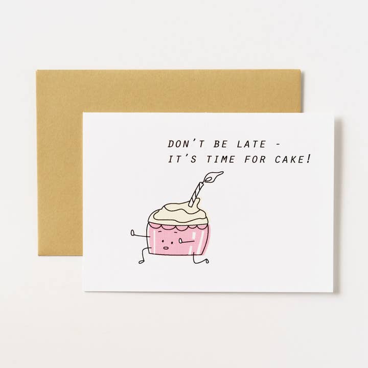 ILOOTPAPERIE - Wholesale Birthday Card - Runaway Cupcake Birthday Greeting Card0