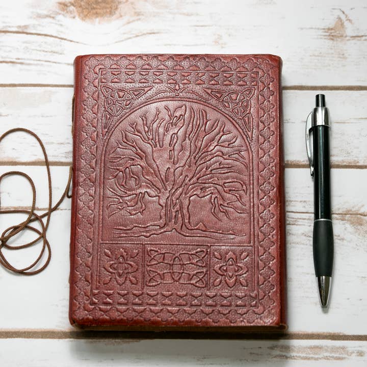 Soothi | Containers Of Creativity - Wholesale Journal/Diary - Tree Of Life Handmade Leather Journal