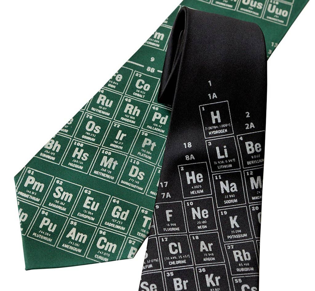 Cyberoptix Tie Lab - Wholesale Necktie - Men's - Periodic Table Necktie. Science Print Tie2