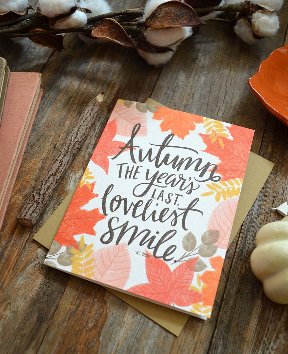 Pen & Paint - Wholesale Season's Greetings Card - Greeting Card, Autumn, Seasonal, Autumn Smile, Fall Card1