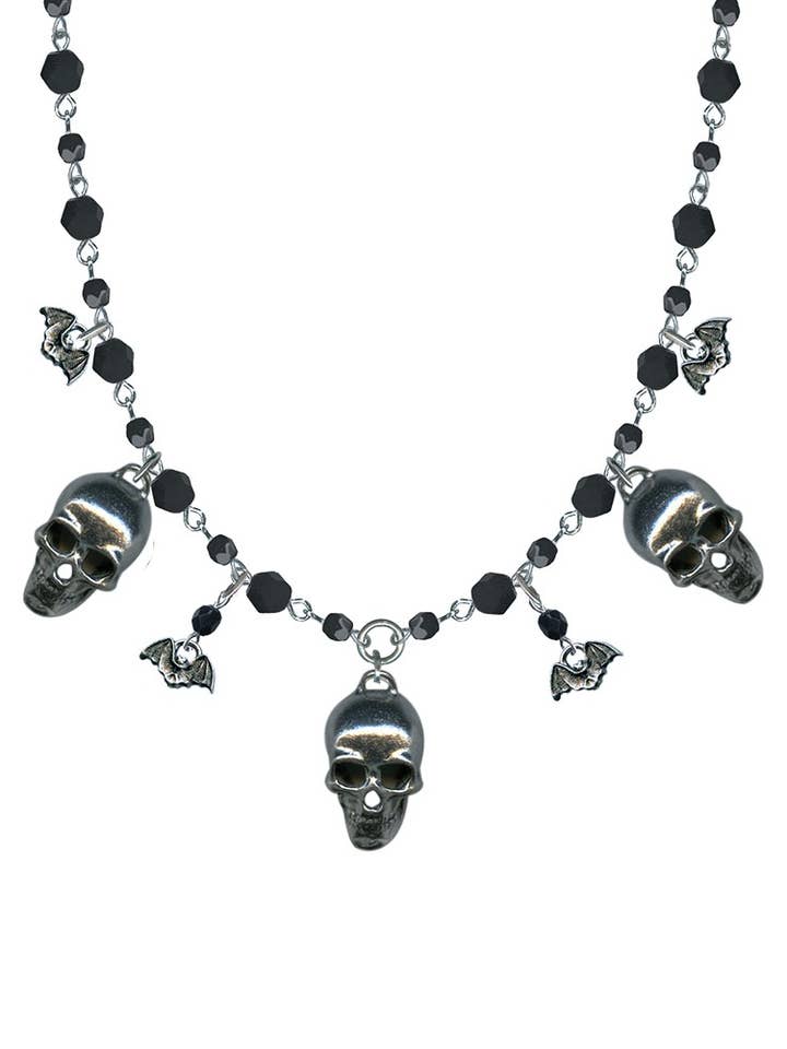 Rockware Skull & Bats Necklace for wholesale by Classic Hardware