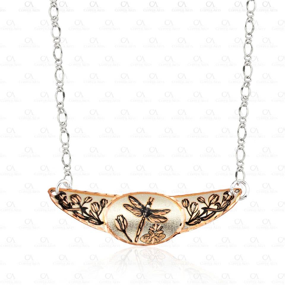 COPPER ARTS INC. - Wholesale Pendant/Charm Necklace - JC 56 Dragonfly Chokers JC-56