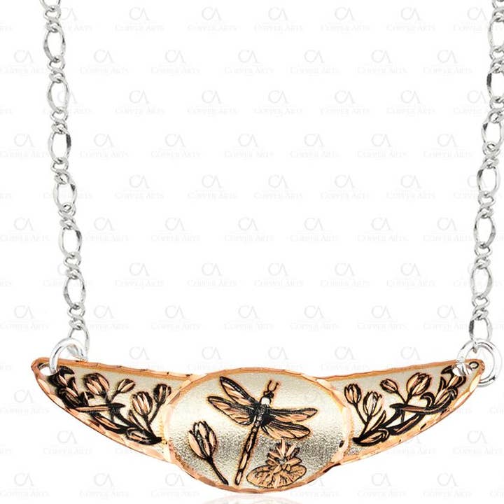 COPPER ARTS INC. - Wholesale Pendant/Charm Necklace - JC 56 Dragonfly Chokers JC-560