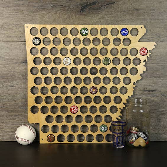 Torched Products - Wholesale Wall Accent - Men’s Gift State Beer Cap Map – Beer Cap Collector/Display64