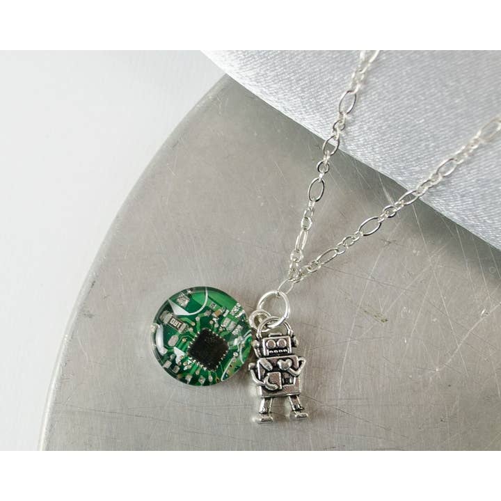 Science Charm Necklace for wholesale by Circuit Breaker Labs