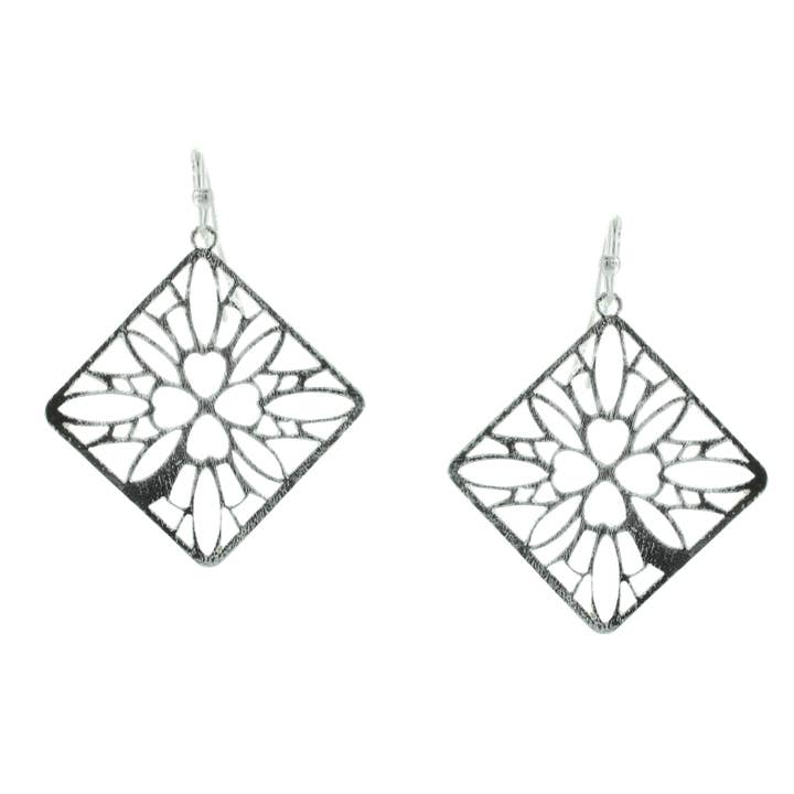 Four Heart Square Earrings for wholesale by Takobia