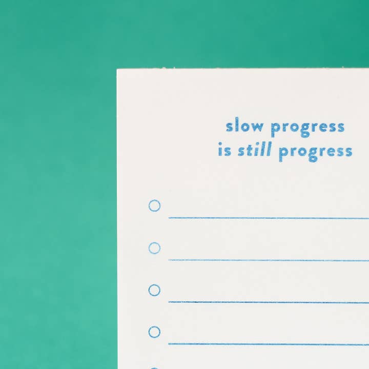 M.C. Pressure - Wholesale Notepad - Slow Progress Is Still Progress Notepad1