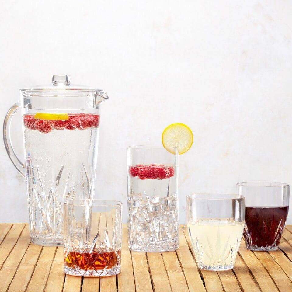 Q Squared - Wholesale Wine Glass - Aurora Crystal 12oz Stemless Wine Glass1