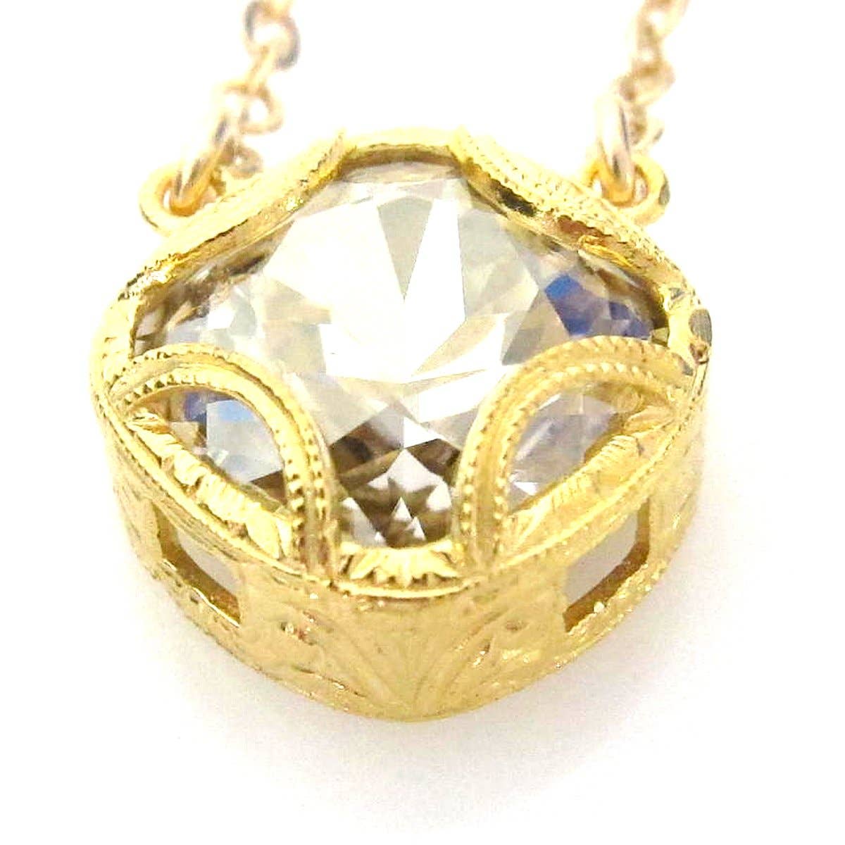 Jessica Elliot Jewelry - Wholesale Pendant/Charm Necklace - Florentine Collection Cushion Cut Pendant with Swarovski6