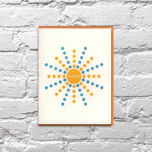 Bench Pressed - Wholesale Thank You Card - Dots Card