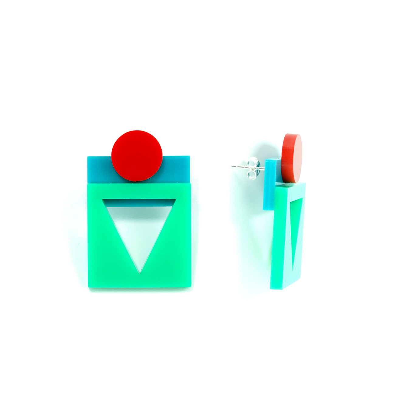 De signature Life – wholesale Dangle earrings – Misstri Red Single Earring1