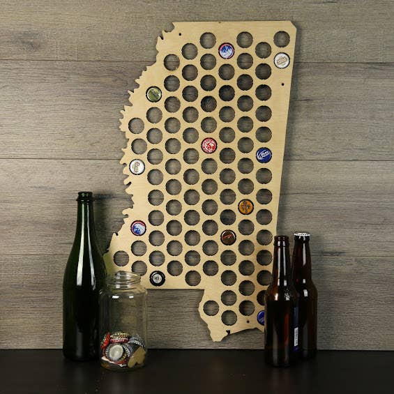 Torched Products - Wholesale Wall Accent - Men’s Gift State Beer Cap Map – Beer Cap Collector/Display83