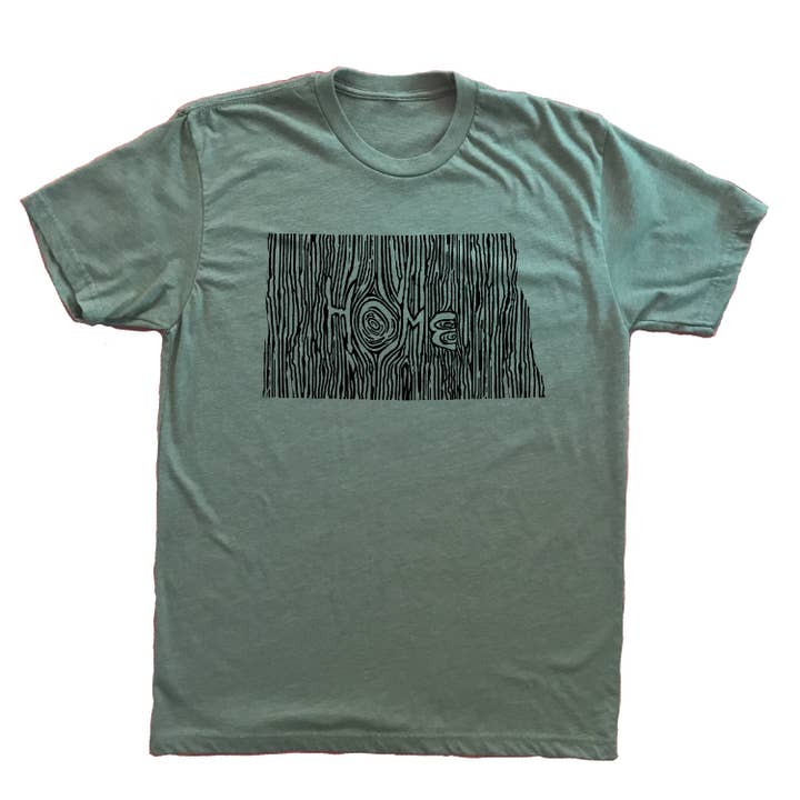 XL - North Dakota Ingrained State Unisex T-Shirt for wholesale by Ingrained Apparel