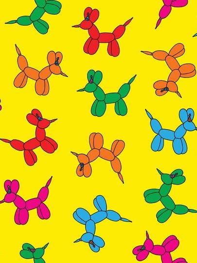 Papel de regalo de animales de fiesta para venta al por mayor de Pinky Weber