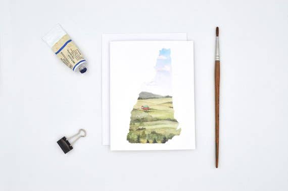 Rachel Alvarez Art - Wholesale Stationery/Notecard Set - New Hampshire State Notecard Set3