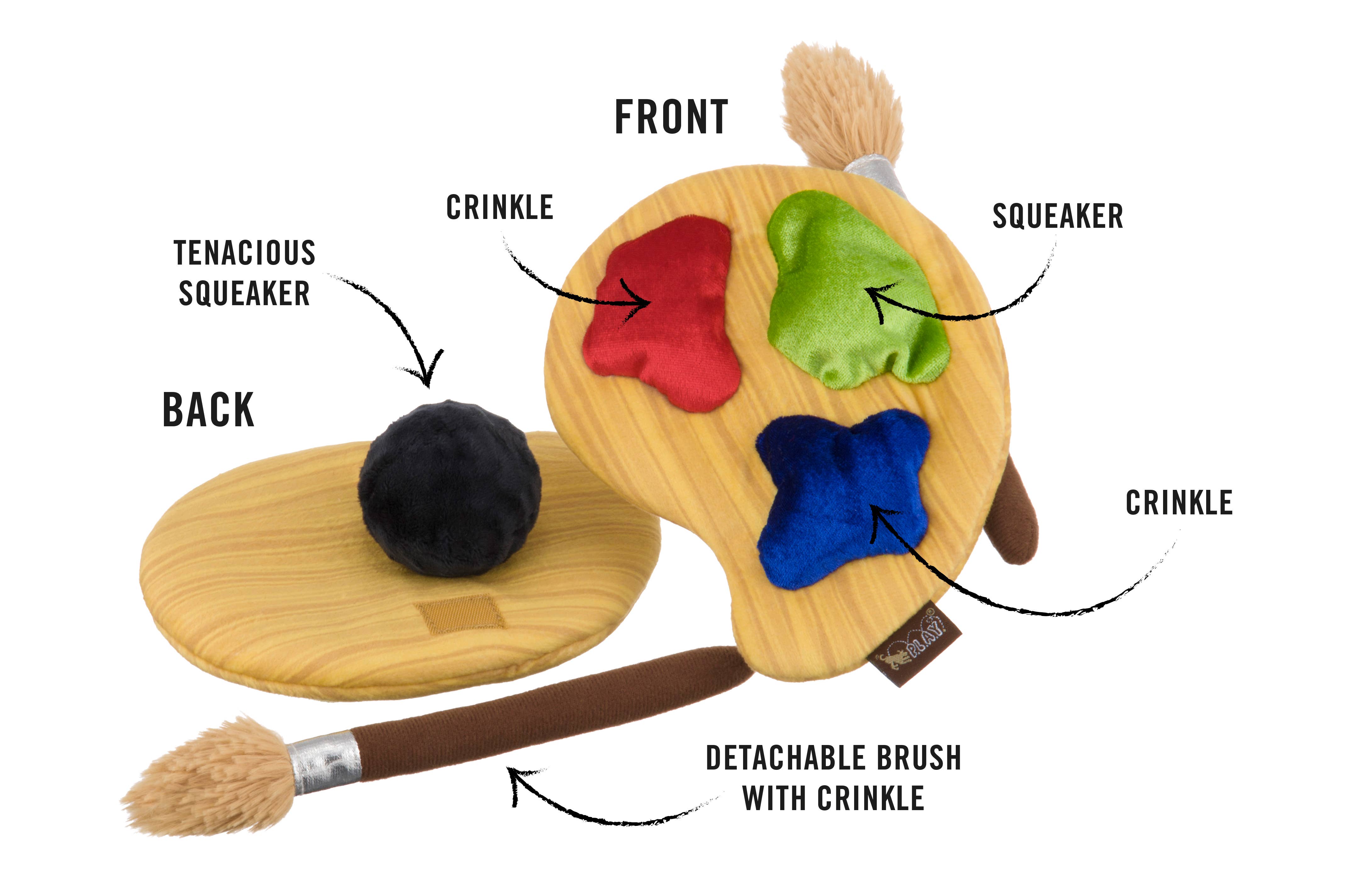 P.L.A.Y. Pet Lifestyle and You - Wholesale Pet Plush Toy - Dog - Back to School -  Puppy’s Palette3