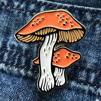 Pin de cogumelo por atacado de Print Ritual