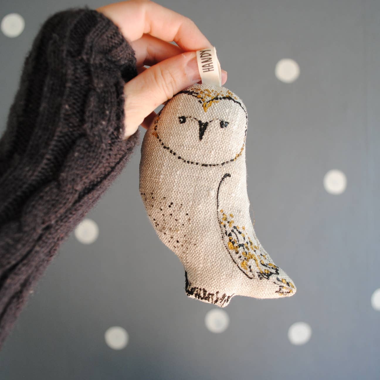 HandyHappy - Wholesale Ornament - Barn Owl Ornament Woodland Animal Totem