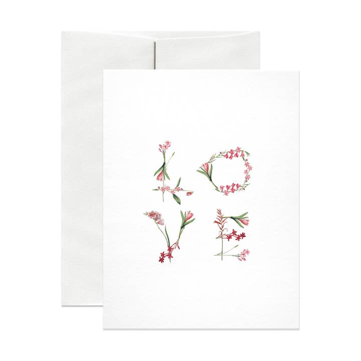 Floral Love Greeting Card for wholesale by Open Sea