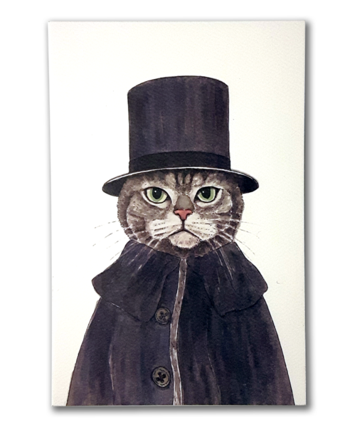 Gotamago - Wholesale Postcard - Shercat Holmes Postcard *SALE1