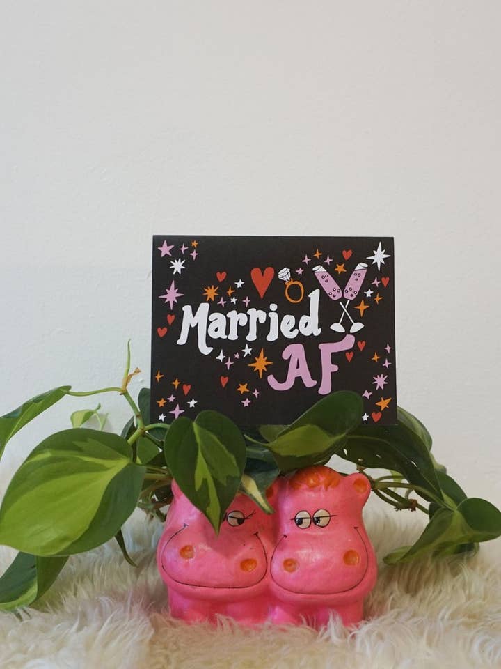Card - Married AF for wholesale by Ash + Chess