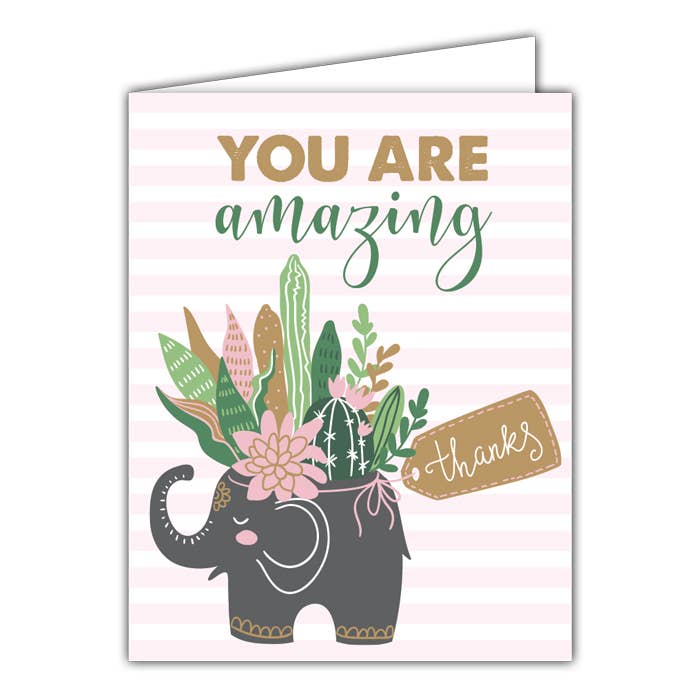 Você é incrível, obrigado, pequeno cartão dobrado por atacado de RosanneBeck Collections