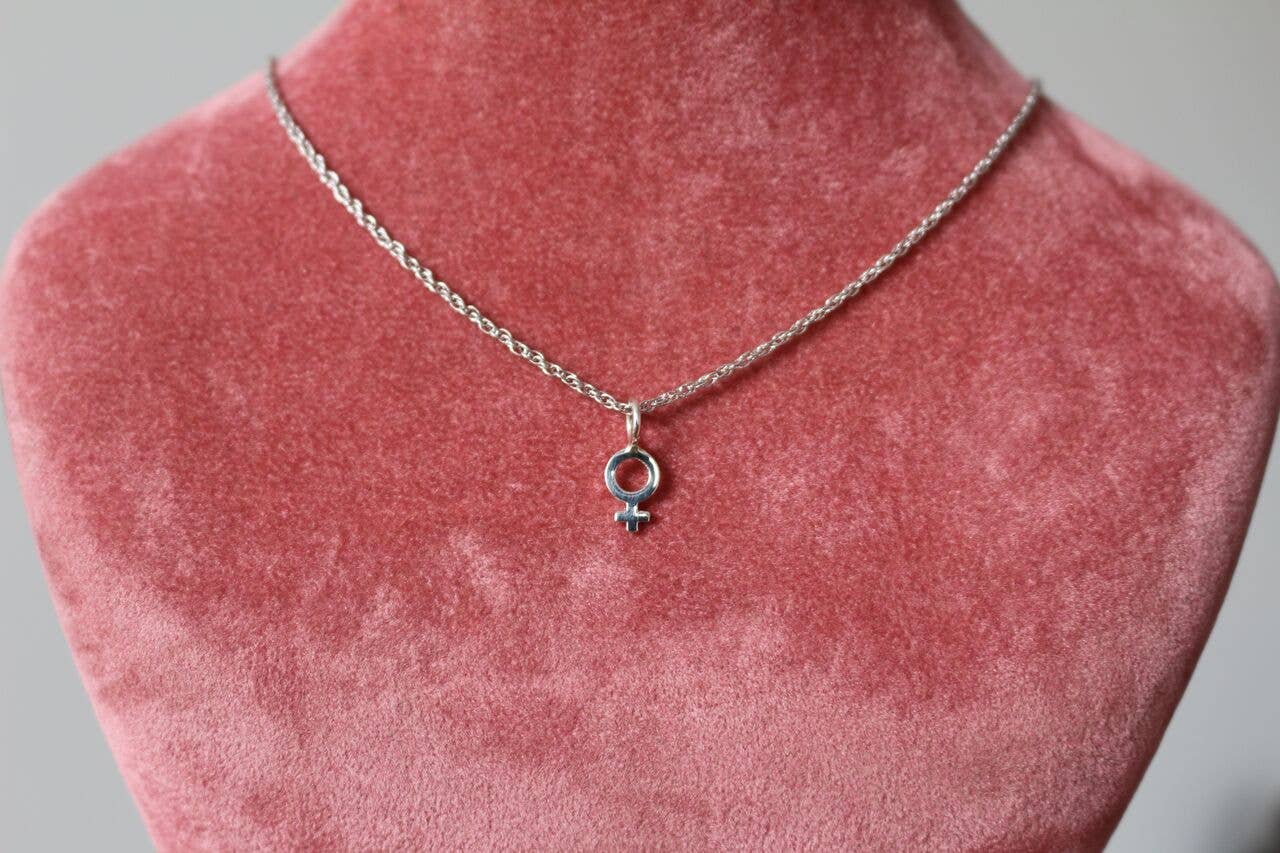 Sofia Ramsay - Wholesale Pendant/Charm Necklace - Planet Symbol Dainty Charm Necklaces in Sterling Silver1