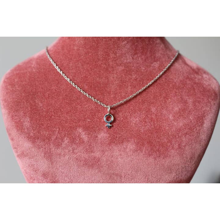 Sofia Ramsay - Wholesale Pendant/Charm Necklace - Planet Symbol Dainty Charm Necklaces in Sterling Silver1