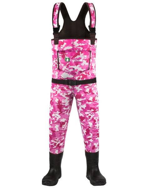 Oaki - Wholesale Rain Boots - Kids - Neoprene Waders, Pink Camo