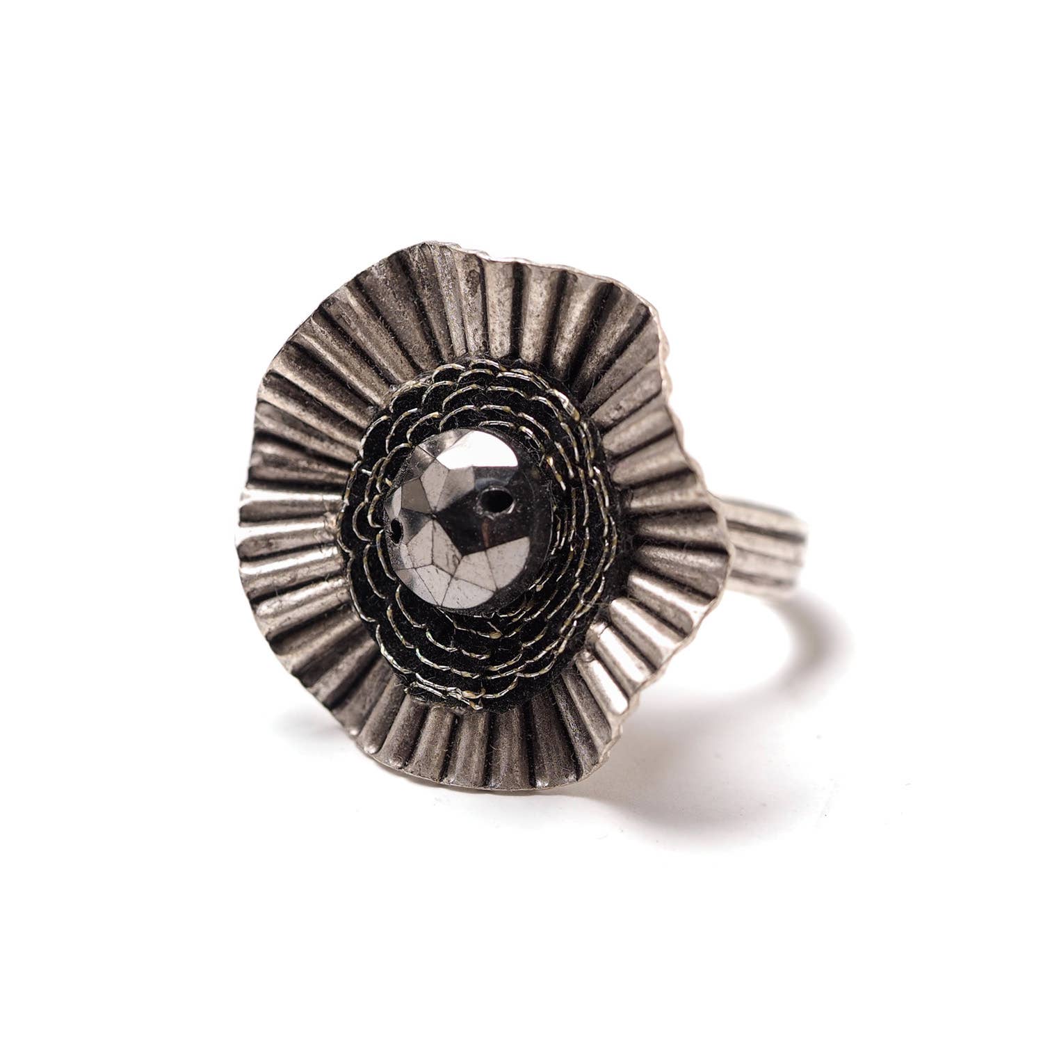 Elements Jill Schwartz - Wholesale Cocktail/Statement Ring - Queen Silver Ring0