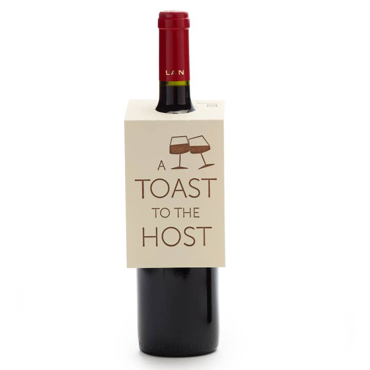 Ilee Papergoods - Wholesale Gift Tag - A Toast to the Host hang tag