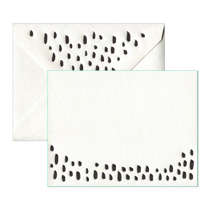 INK MEETS PAPER - Wholesale Stationery/Notecard Set - Abstract Pattern - social stationery (Boxed Set of 8 Flat)2