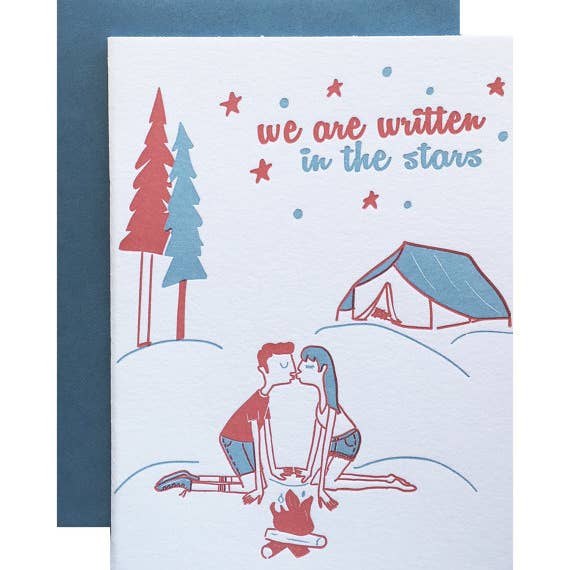 Violet Press - Wholesale Love Card - Kissing Campers