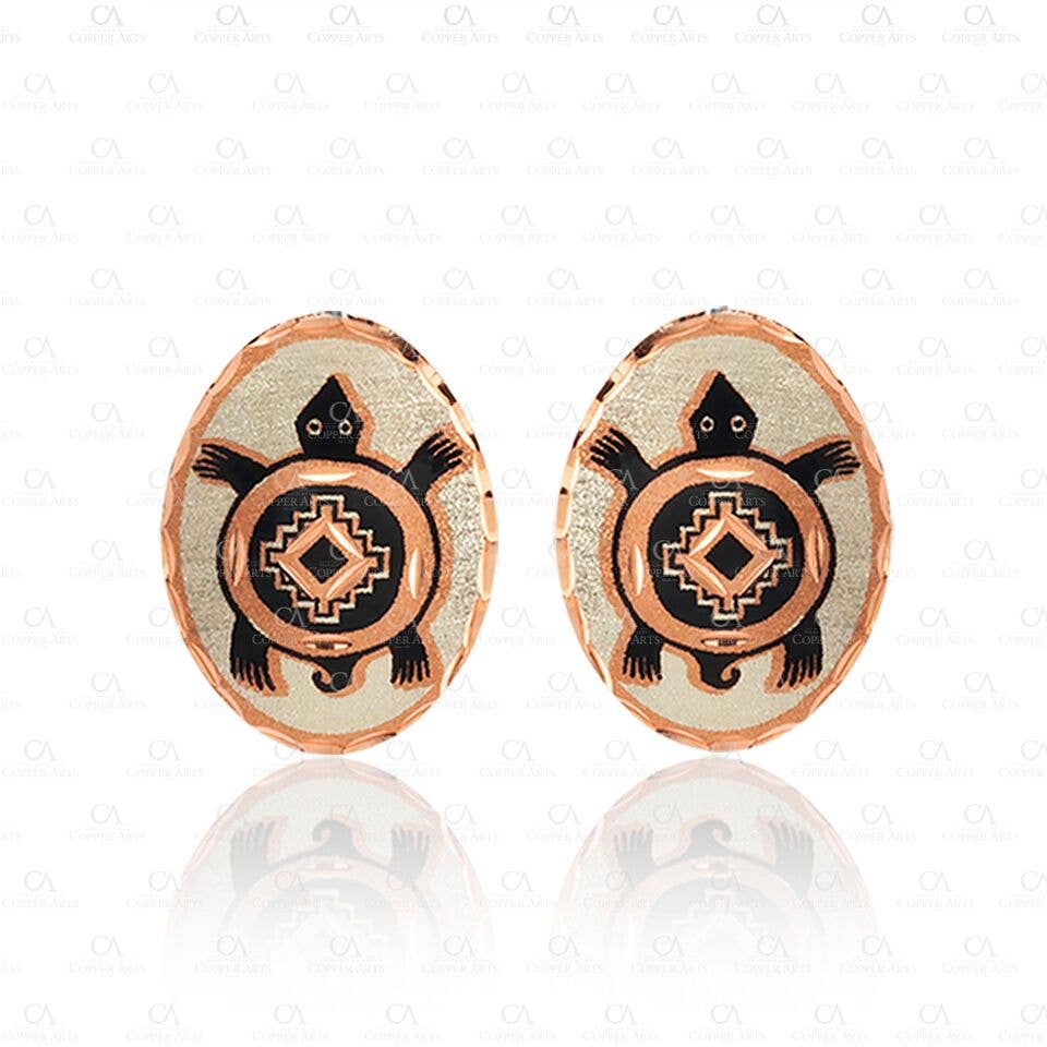 COPPER ARTS INC. – Engroshandel Ørestikkere – SL 79 Håndlavede Turtle Stud øreringe