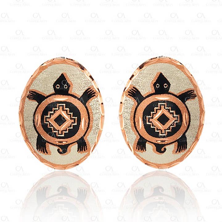 COPPER ARTS INC. – Engroshandel Ørestikkere – SL 79 Håndlavede Turtle Stud øreringe0