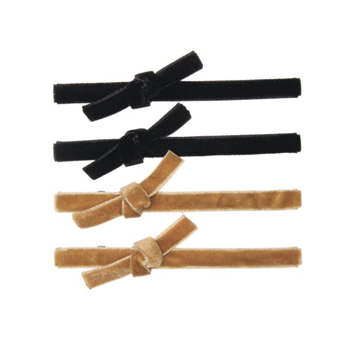 BANDED - Wholesale Haarclip - Dames - Amber Shadow Velvet bedekte alligatorclips1