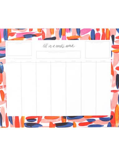 Weekly List Notepad for wholesale by Thimblepress