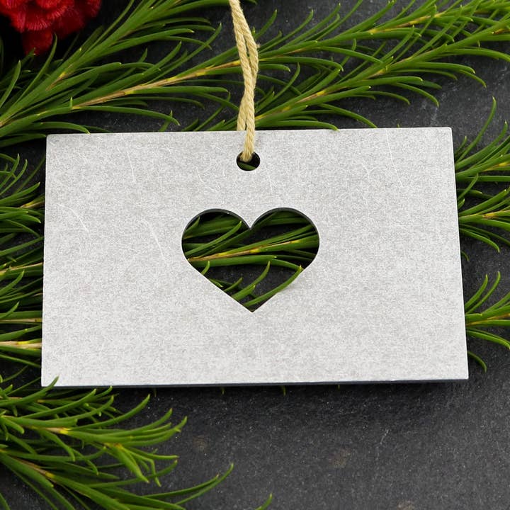 Colorado & Wyoming Metal Holiday Gave Julepynt for engroshandel hos Iron Maid Art