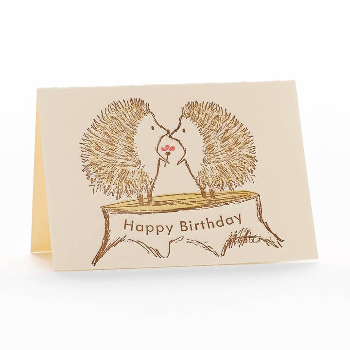 Minikort igelkottar HBD för wholesale av Ilee Papergoods