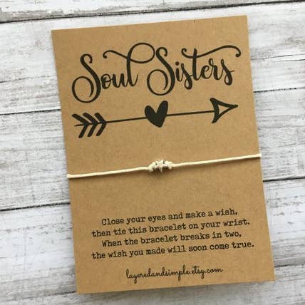Bracelet Soul Sœurs pour la vente par LayeredandSimple