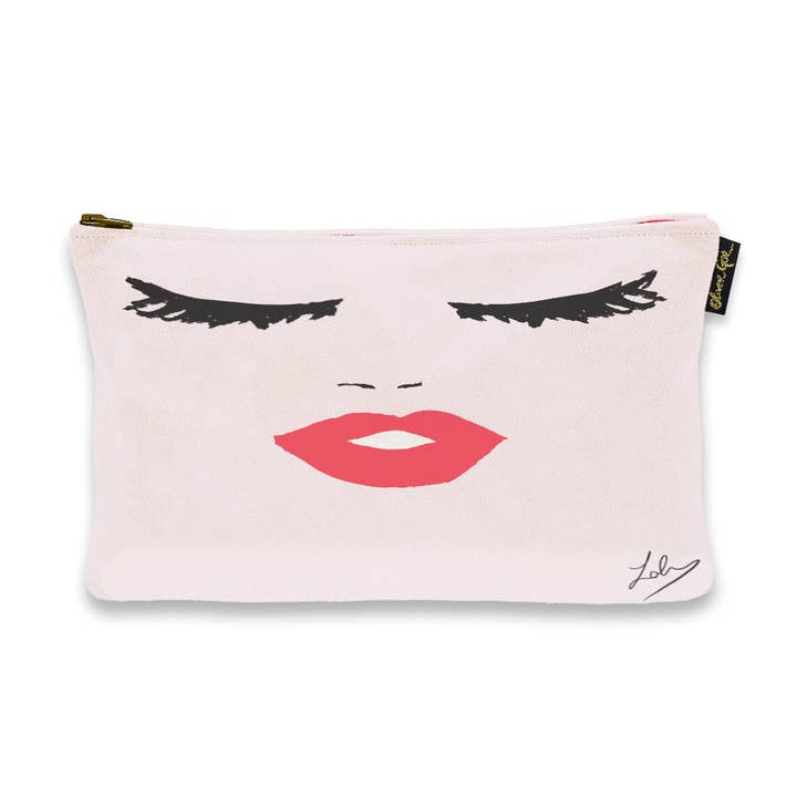 9" x 6" Oliver Gal 'Fashionista Gesicht' Tasche für den Großhandel von The Oliver Gal Artist