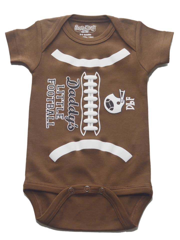Sara Kety Baby & Kids - Wholesale Bodysuit (Non-Footed) - Baby - Daddy's Little Football Onesie0