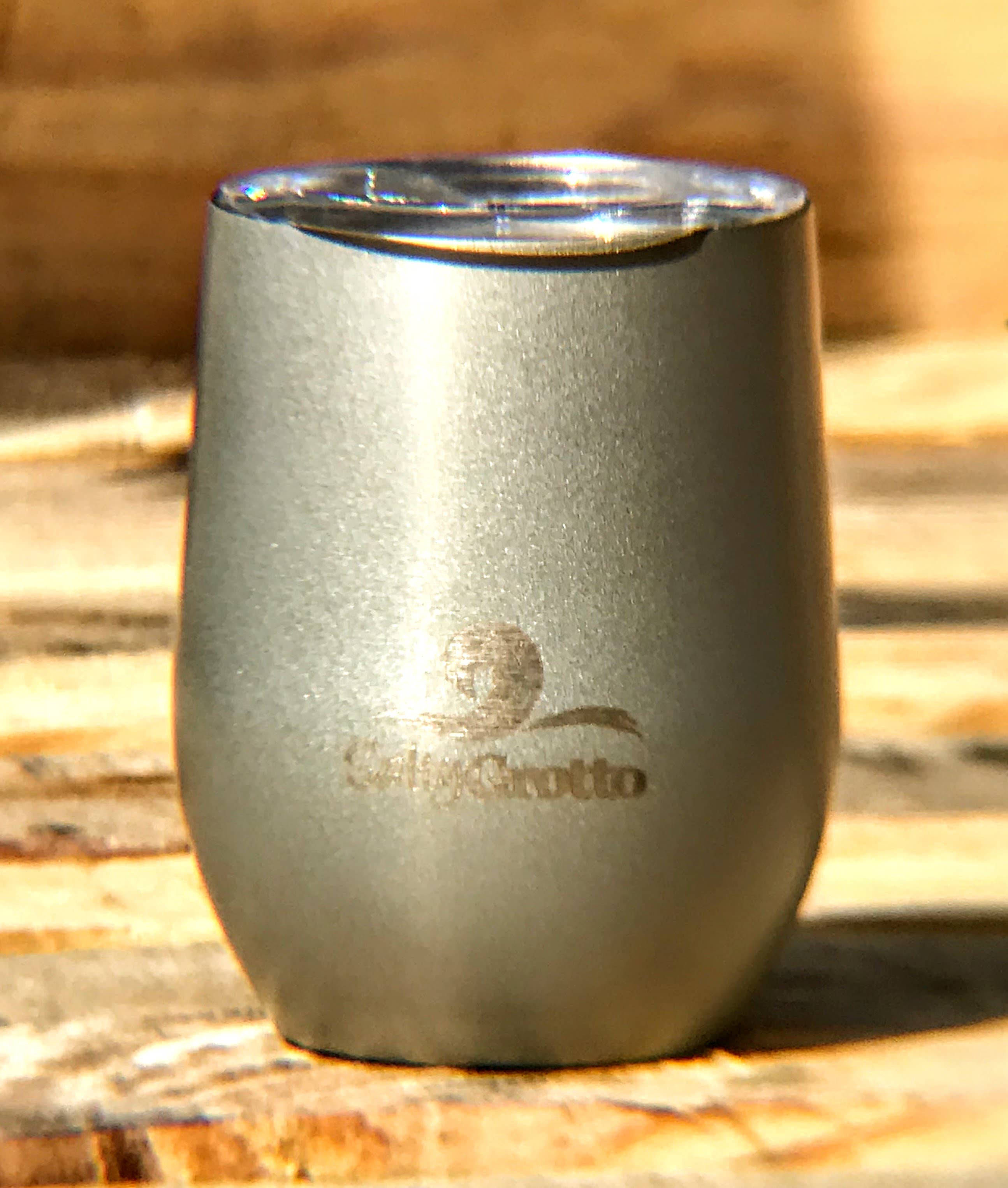 Salty Grotto - Wholesale Insulated Mug/Tumbler - 9 oz Stainless Steel Tumbler - Silver0