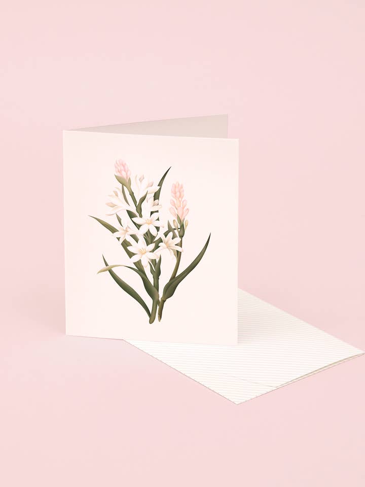Botanical Scented Card - Tuberose for wholesale by Clap Clap