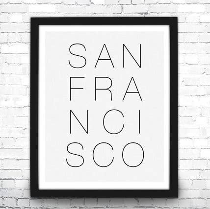 The National Anthem - Wholesale Art Print - 11” x 14” San Francisco Typography Art Print0