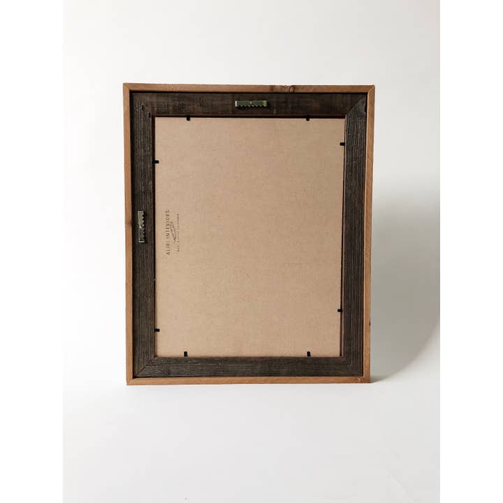 Alibi Interiors - Wholesale Picture Frame - Reclaimed Wood Picture Frame 11x14 Double Frame2