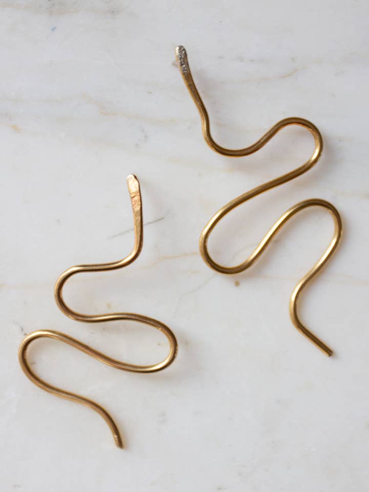 Serpent Studs for wholesale by Océanne