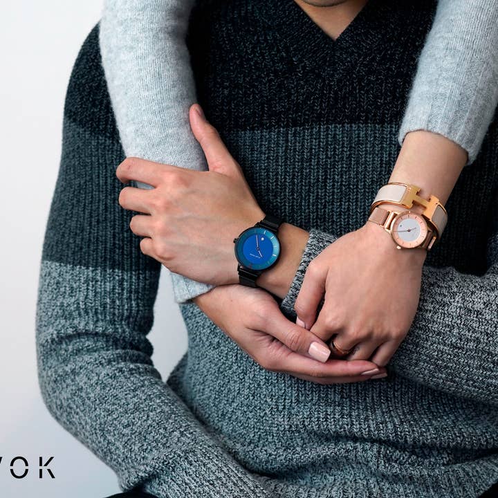 Elliot Havok - Vendita all'ingrosso Orologio da polso - Uomo - Maglia minimalista blu mare profondo - 38 mm2