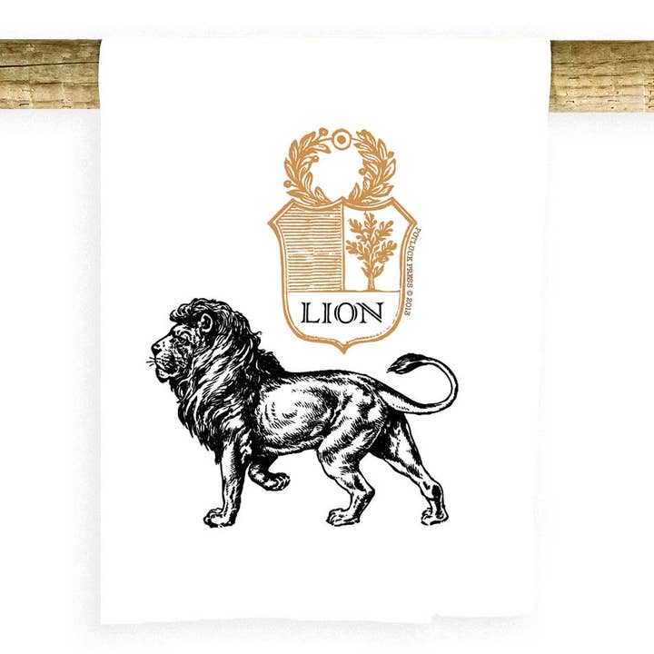 Asciugamano Leone per la vendita all'ingrosso da parte di Potluck Press